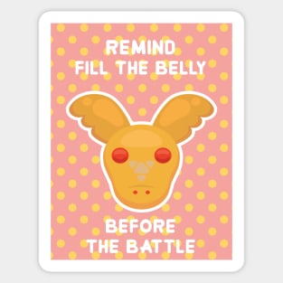 Fill the belly Sticker